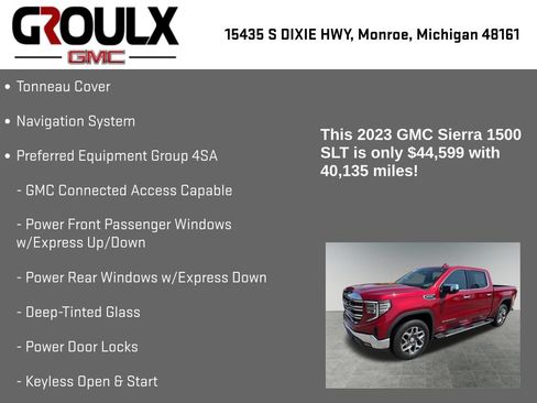 Used 2023 GMC Sierra 1500 SLT w/ SLT Premium Package AWD/4WD image 8