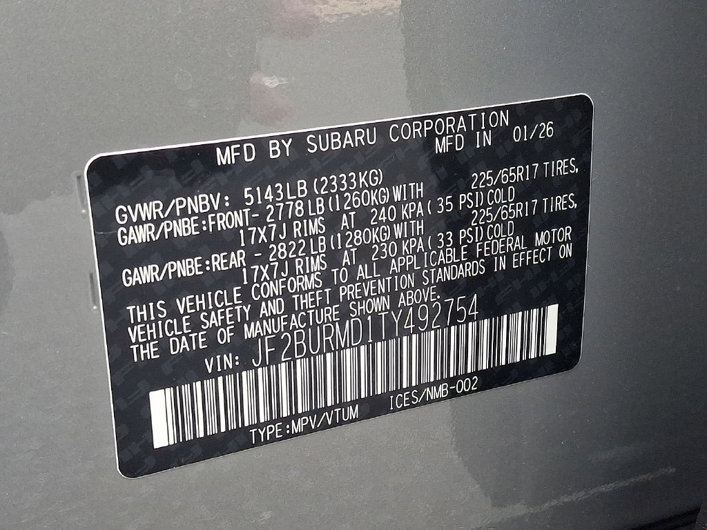New 2026 Subaru Outback Wilderness AWD/4WD image 18