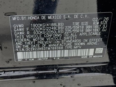 New 2026 Honda HR-V Sport image 39