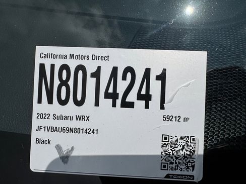 Used 2022 Subaru WRX GT w/ Popular Package #2A AWD/4WD image 18