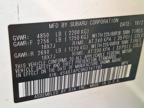 Used 2022 Subaru Outback Touring w/ Popular Package #2 image 34