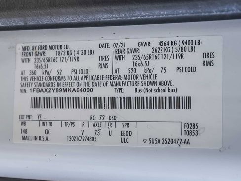 Used 2021 Ford Transit 350 XLT image 28