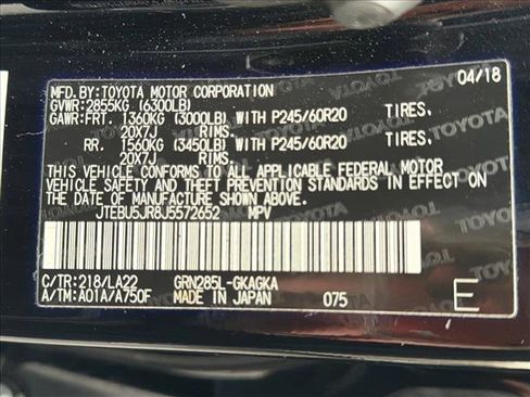 Used 2018 Toyota 4Runner Limited image 28