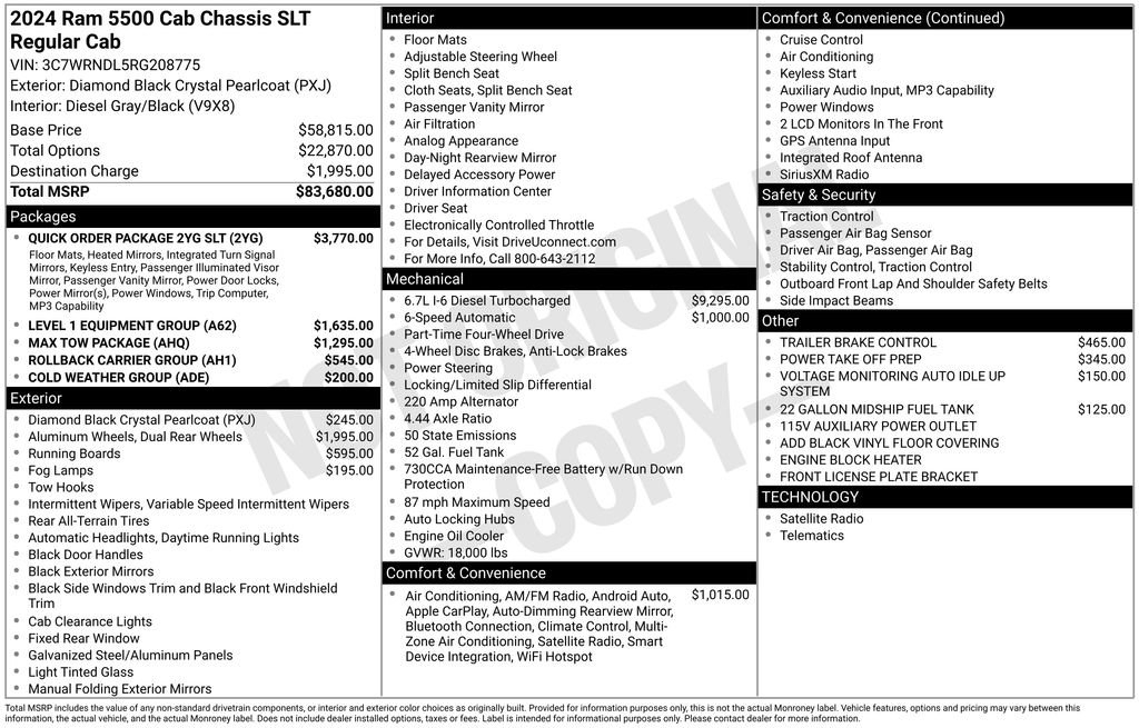 New 2024 RAM 5500 4x4 Regular Cab image 18