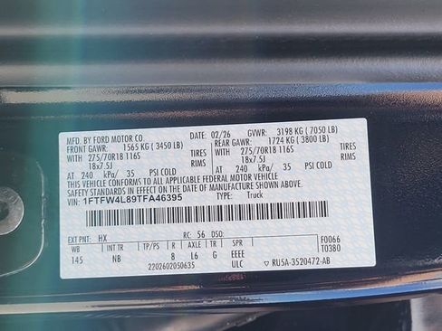 New 2026 Ford F150 Tremor w/ Equipment Group 402A High image 13