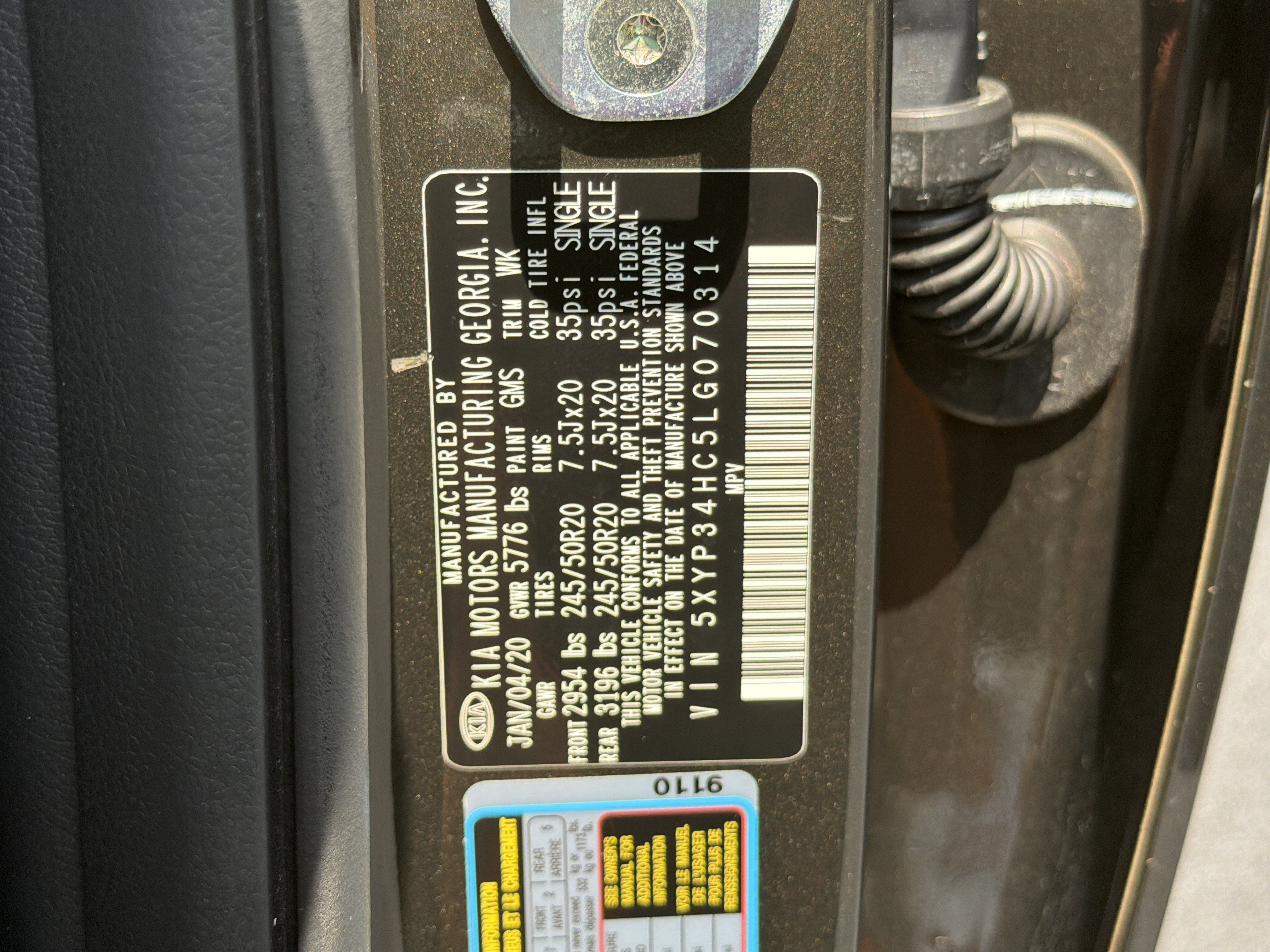 Used 2020 Kia Telluride EX w/ EX Premium Package FWD image 35