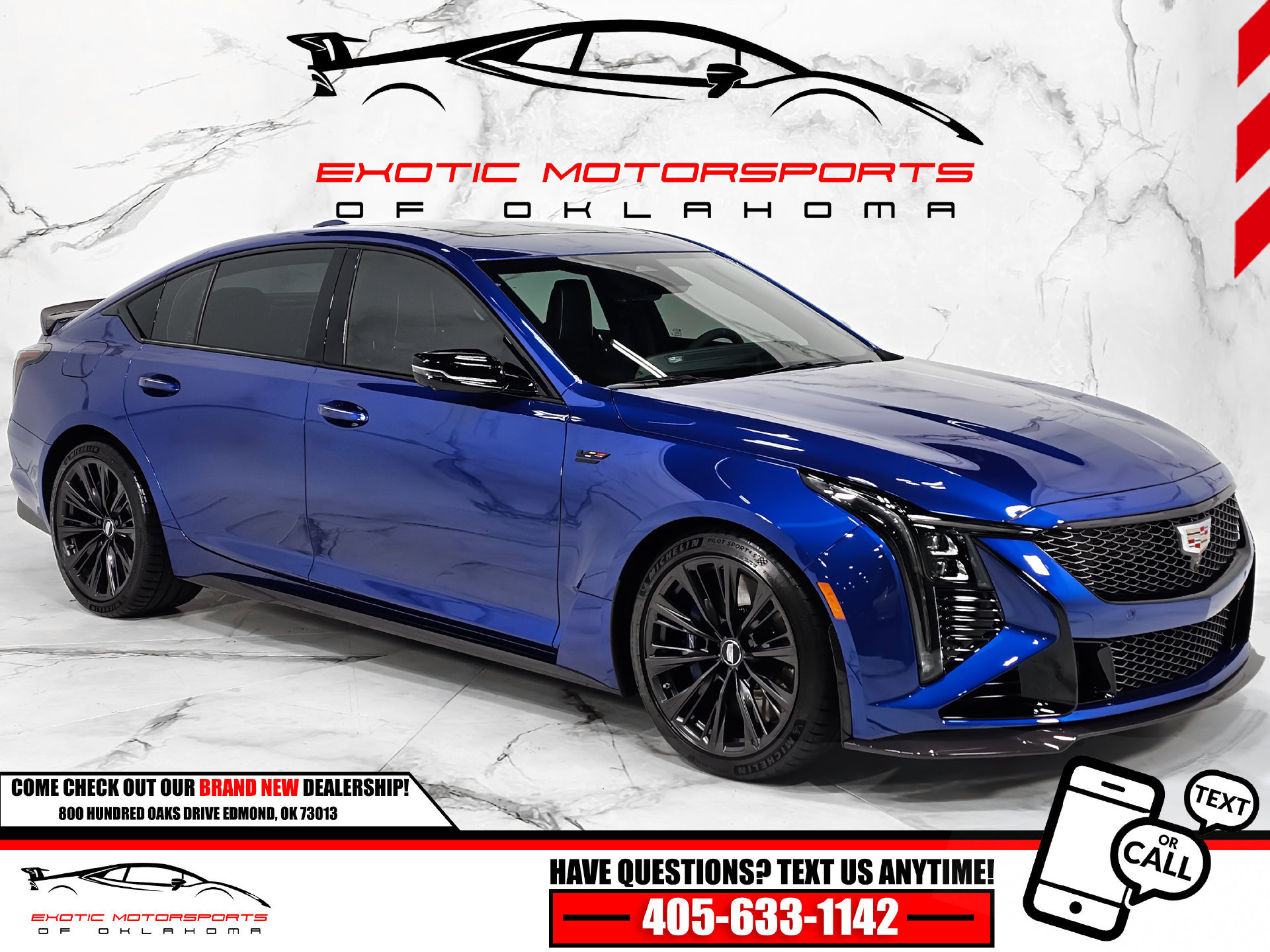 Used 2026 Cadillac CT5 V Blackwing w/ Deep Ocean Appearance Package RWD image 1