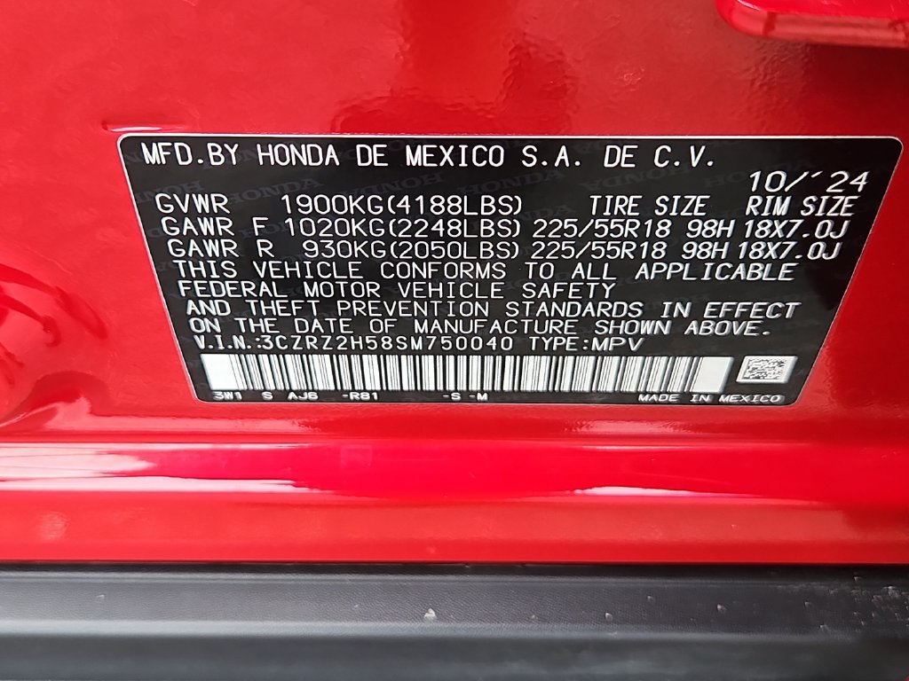 Certified 2025 Honda HR-V Sport image 14