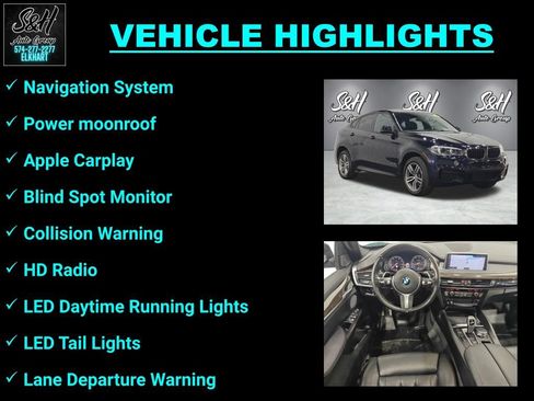 Used 2019 BMW X6 xDrive35i w/ M Sport Package AWD/4WD image 3