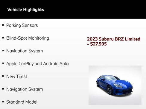Used 2023 Subaru BRZ Limited RWD image 64