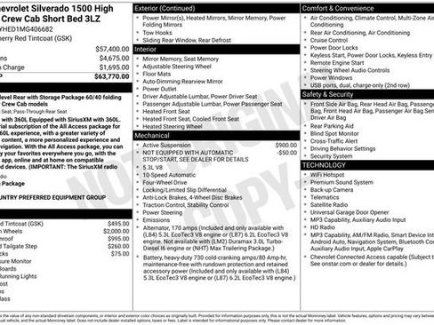 Used 2021 Chevrolet Silverado 1500 High Country AWD/4WD image 7