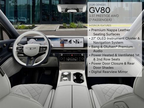 New 2026 Genesis GV80 3.5T Prestige image 17