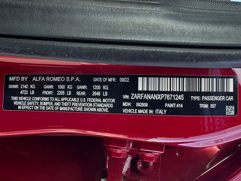 Used 2023 Alfa Romeo Giulia Sprint image 13