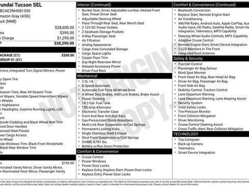 Used 2022 Hyundai Tucson SEL w/ Cargo Package AWD/4WD image 3
