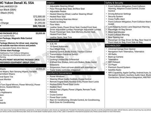 Certified 2019 GMC Yukon XL Denali w/ Open Road Package AWD/4WD image 51