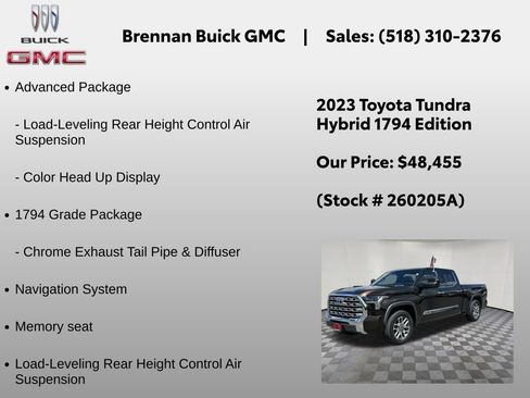Used 2023 Toyota Tundra 1794 Edition w/ Advanced Package AWD/4WD image 6