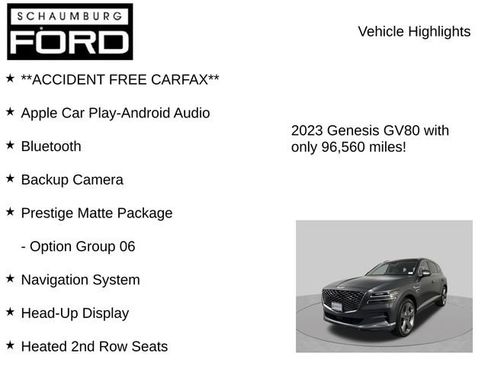 Used 2023 Genesis GV80 3.5T w/ Prestige Matte Package AWD/4WD image 7