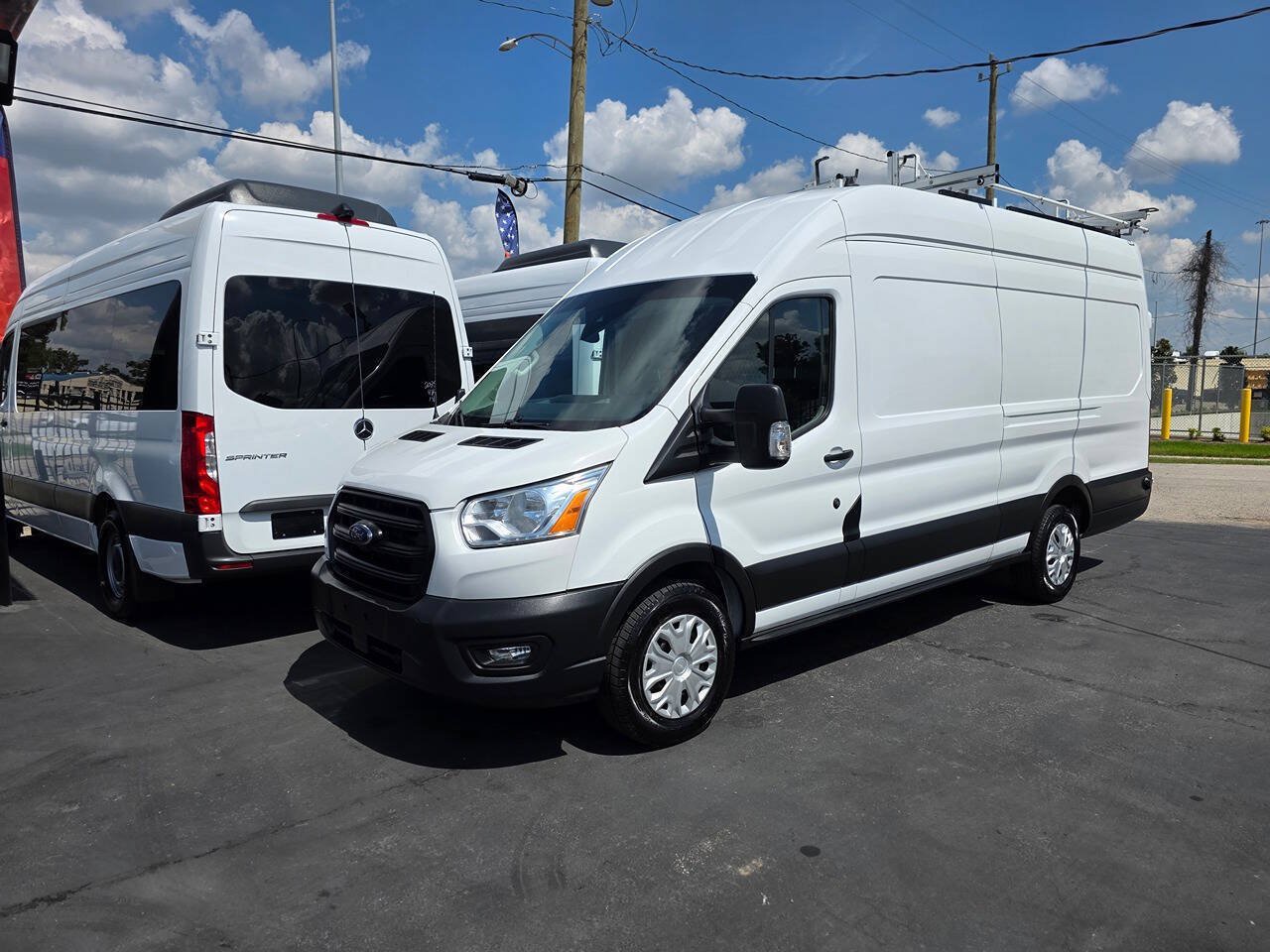 Used 2021 Ford Transit 350 148 High Roof Extended w/ Exterior Upgrade Package RWD image 27
