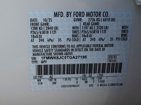 New 2026 Ford Explorer Tremor w/ Tremor Ultimate Package image 28