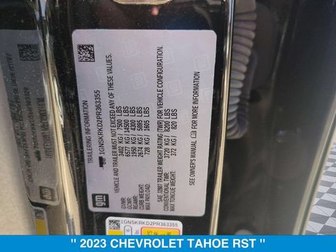 Used 2023 Chevrolet Tahoe RST w/ Max Trailering Package AWD/4WD image 37