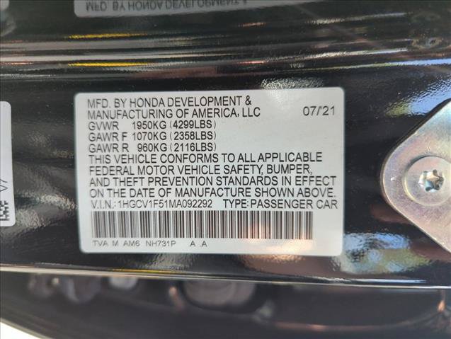Certified 2021 Honda Accord EX-L image 15