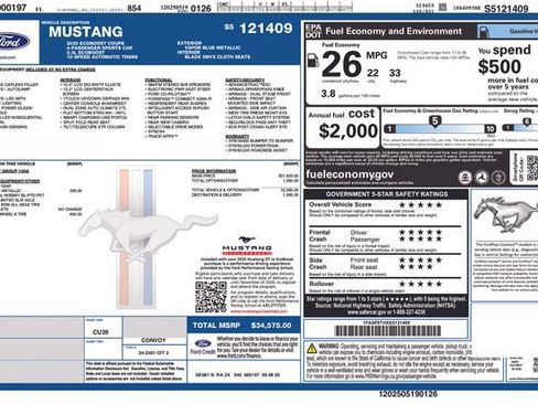Used 2025 Ford Mustang Coupe RWD image 45