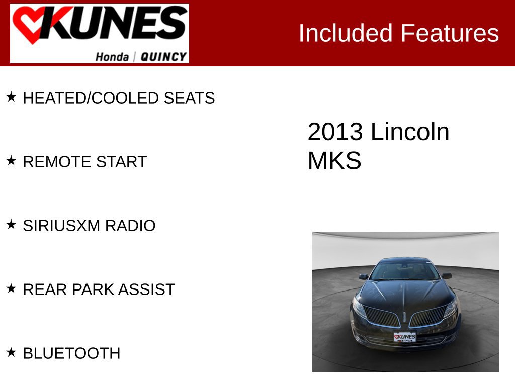 Used 2013 Lincoln MKS AWD image 2