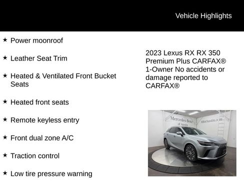 Used 2023 Lexus RX 350 Premium Plus image 6