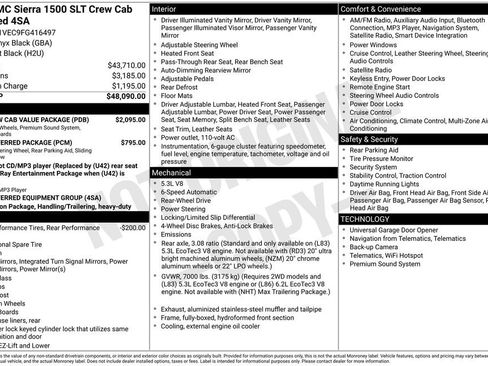 Used 2015 GMC Sierra 1500 SLT w/ SLT Crew Cab Value Package image 6