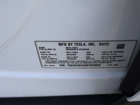 Used 2022 Tesla Model X AWD/4WD image 50