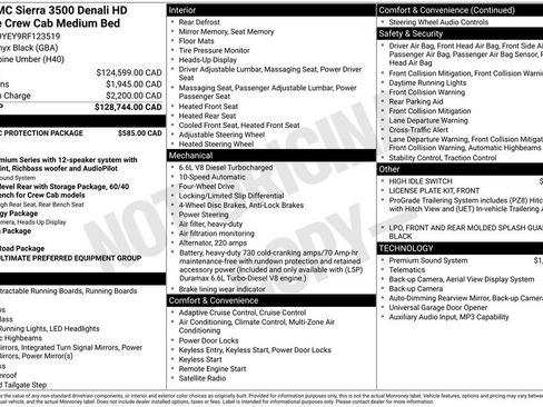 Used 2024 GMC Sierra 3500 Denali Ultimate w/ LPO, GMC Protection Package AWD/4WD image 4