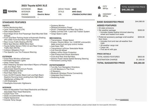 Used 2023 Toyota bZ4X AWD w/ Weather Package image 5