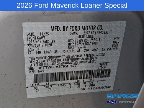 New 2026 Ford Maverick XLT w/ XLT Luxury Package AWD/4WD image 17