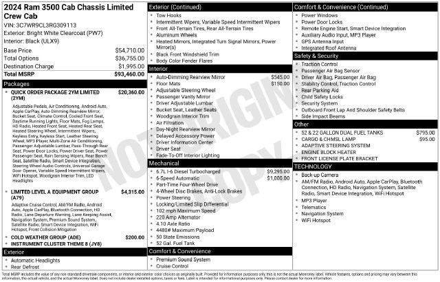 Used 2024 RAM 3500 Limited AWD/4WD image 16