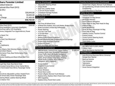 Certified 2026 Subaru Forester Limited AWD/4WD image 7