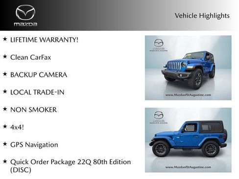 Used 2021 Jeep Wrangler Sport AWD/4WD image 2