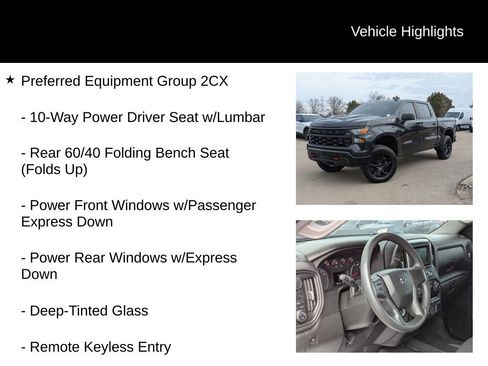 Used 2023 Chevrolet Silverado 1500 Custom Trail Boss w/ LPO, Dark Essentials Package image 6