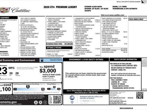 Used 2020 Cadillac CT4 Premium Luxury image 4