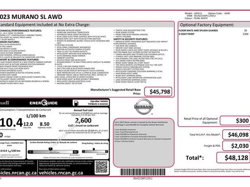 Used 2023 Nissan Murano SL image 2