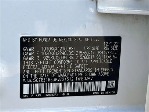 Used 2023 Honda HR-V LX image 27