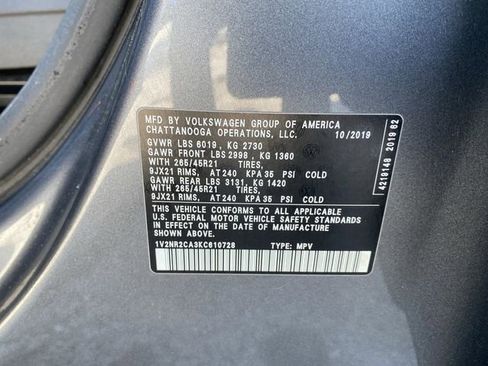 Used 2019 Volkswagen Atlas SEL Premium image 48