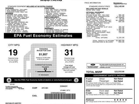 Used 2012 Ford Mustang Premium w/ V6 Coupe Accessory Pkg 1 image 2