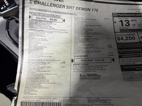 Used 2023 Dodge Challenger SRT Hellcat Redeye image 59