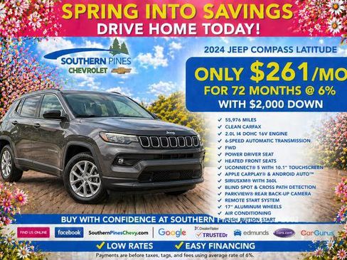 Used 2024 Jeep Compass Latitude AWD/4WD image 2