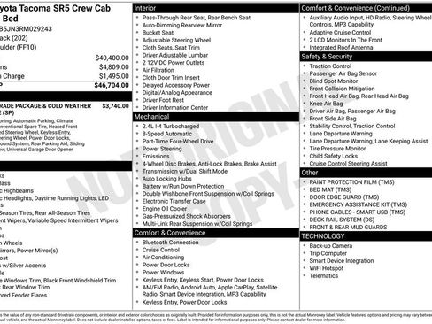 Used 2024 Toyota Tacoma SR5 AWD/4WD image 12