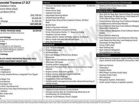 Used 2025 Chevrolet Traverse LT w/ Sun and Wheel Package AWD/4WD image 31