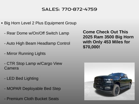 Used 2025 RAM 3500 Big Horn image 25