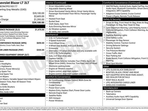 Used 2023 Chevrolet Blazer LT w/ Convenience Package FWD image 30