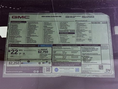 New 2026 GMC Acadia Elevation w/ Black Edition image 20