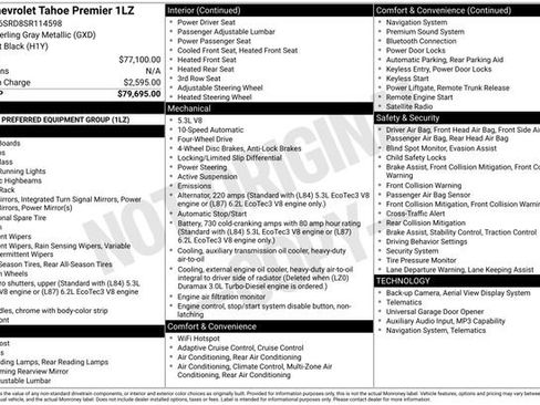 Used 2025 Chevrolet Tahoe Premier AWD/4WD image 5